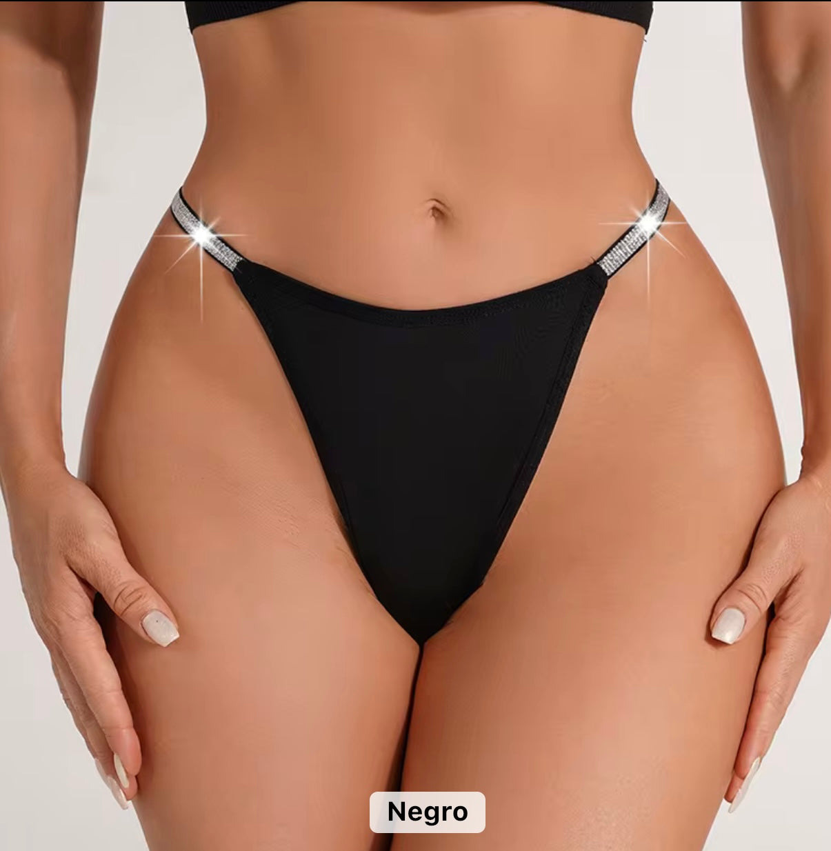 Women's Thong with Shiny Strings