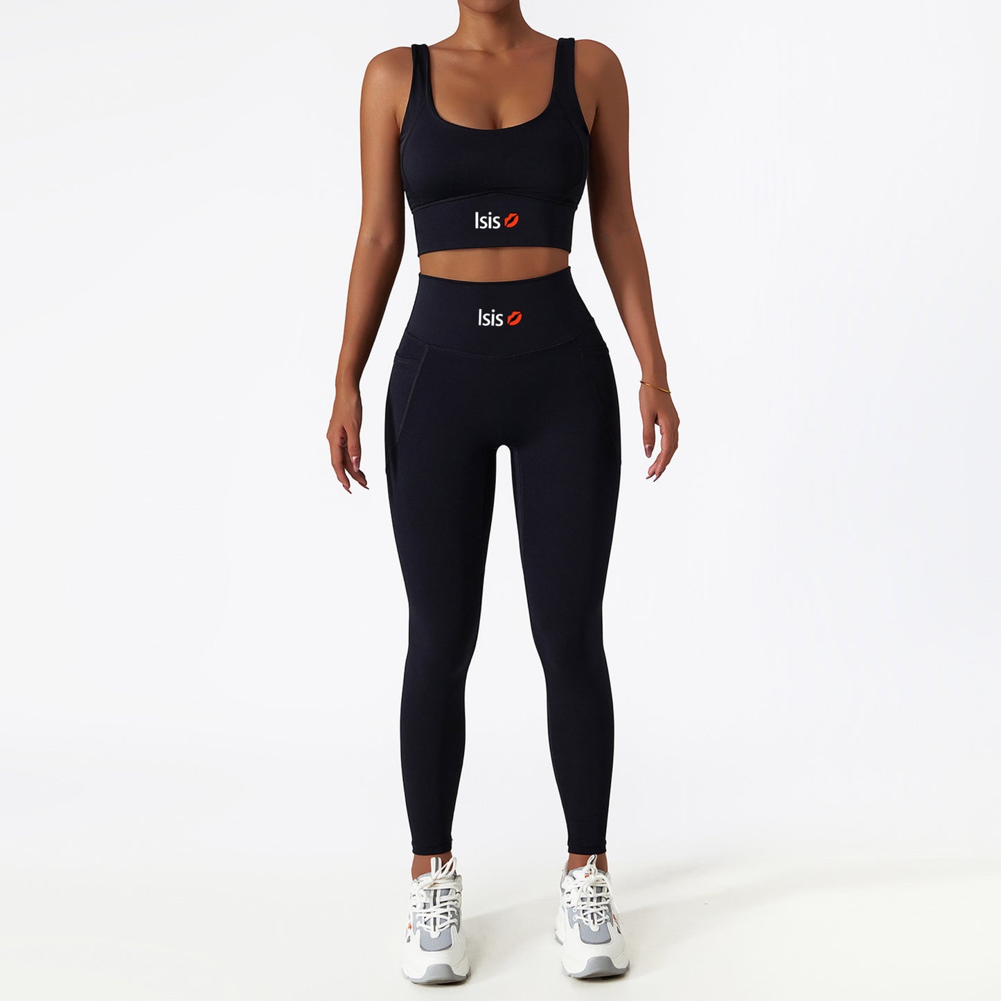 Conjunto de leggings y sujetador deportivo de 2 piezas