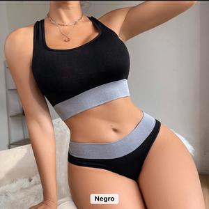 Simple and Plain Women's Underwear Set